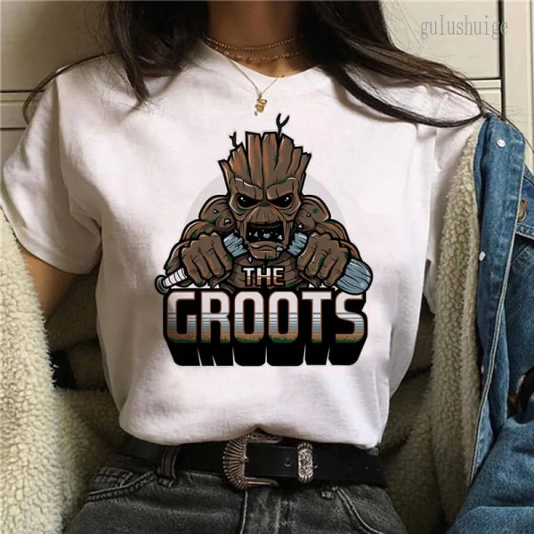 Bady Groot Printed Toppar T-shirt Herr Harajuku Mode Streetwear t-shirt I Am Groot Grafisk T-shirt Unisex tröja Y2k Toppar Man 2018 S