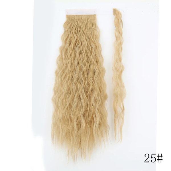 Lisi Girl Syntetiska Hår 22''34'' Lång Rak Ponytail Wrap Runt Ponytail Clip I Hår Extensions Svarta Hair Huvudkläder Q19-25 34Inches  85cm