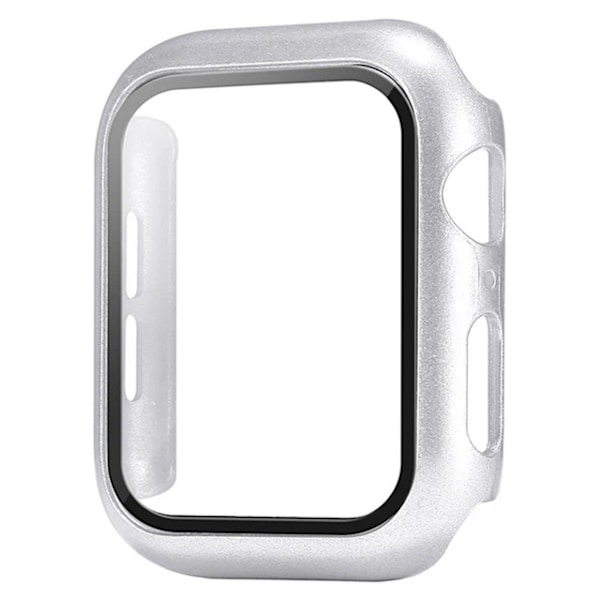 Härdat Glas För Apple Klocka 9 8 7 41Mm 45Mm 42Mm 38Mm Pc Stötfångare Skärmskydd Fall Iwat Serie 6 5 4 Se 44Mm 40Mm 4 Silver Series 123 38MM