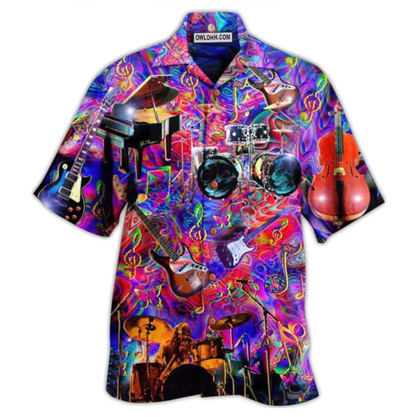 Nya Hawaiianskjortor för män Party Öl Harajuku Oversized skjorta Printed Kortärmad Strandtopp T-shirt Herrkläder Camisa 0131-CS-37 M