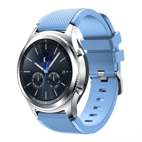 22 mm silikonrem för Samsung Gear S3 Classic/S3 Frontier/3 45 mm Huawei Watch GT2 46 mm sportarmband för Amazfit GTR/Stratos Sky blue Amazfit GTR 47mm