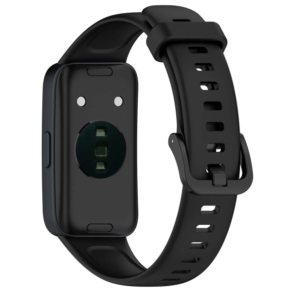 Silikonrem för Huawei Band 8 Rem Tillbehör SmartWatch Ersättningsurband Armband Correa Armband för Huawei Band 8 Black