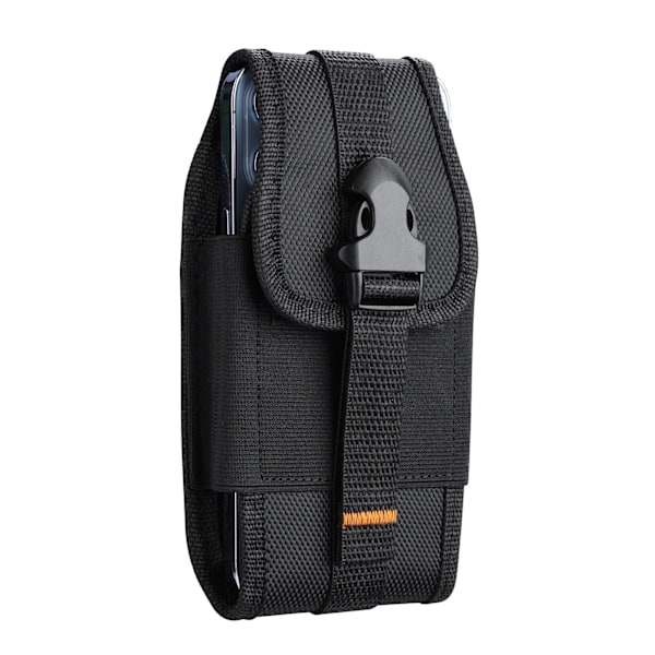 Universal Oxford Telefon Holster Bælte Etui Mobiltelefon Taske Til iPhone 14 13 Samsung Huawei Xiaomi Mænd Talje Taske Pung Pakke black 4.0-5.2 inch