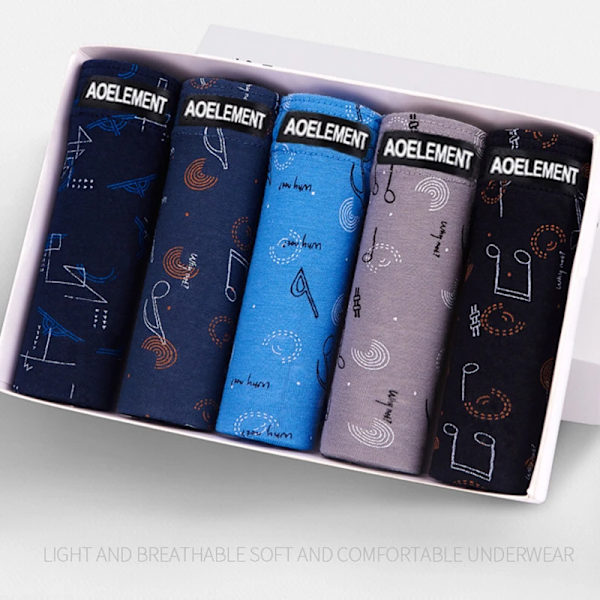 Uusi 5 kpl/erä Ilmainen toimitus Halvin 100% puuvilla Miesten alushousut Plus-koko Miehet Alusvaatteet 4Xl/5X L/6Xl Miesten Hengittävät alushousut AB00232 XXXL