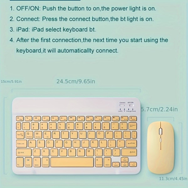 Ultratunnt trådlöst tangentbord och set, portabelt BT-tangentbord och -muskombination, lämplig för iPad, surfplatta, bärbar dator, kontorsdatortangentbord Green