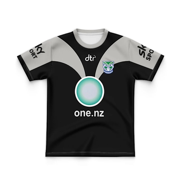 2024 Børns New Zealand Krigere Hjem / Ude / Oprindelige Folk / Kulturarv Uddannelse Rugby Jersey kids 5 M