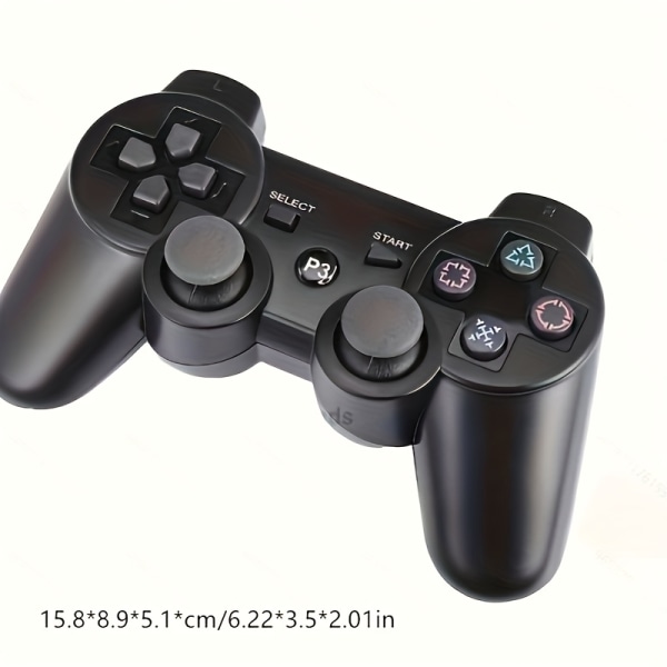 PS3-kontroller Trådlös BT Vibration Multifunktionell spelkontroll, spelkontroll för PS3 Black