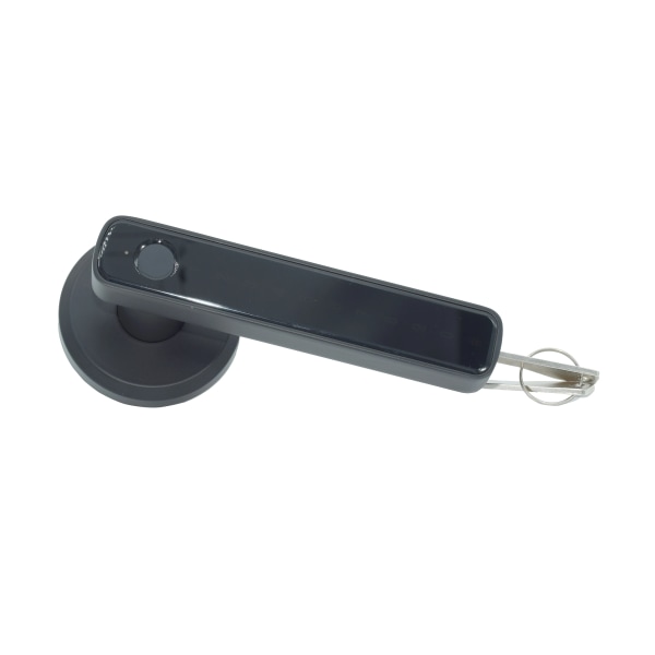 Tuya SmartLife APP Smart Fingerprint Single Lach Deadbolt Lock för inomhus trämetalldörr Black