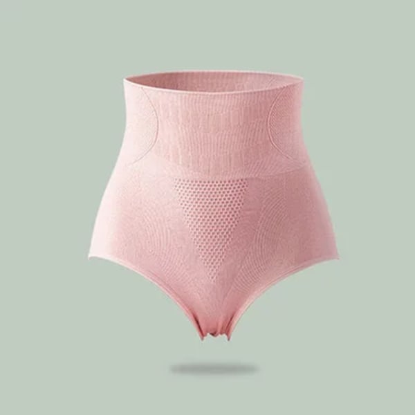 Trosor med hög midja Damunderkläder Sömlösa höfter Kroppsformare Waist Trainer Postpartum Mage Shapewear magtrosor Pink XL