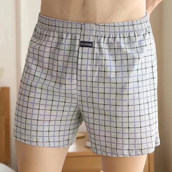 Allo-housut Plus-koko Boxerit miehille Puuvillahousut Kaikki korkeat myydyt Boxerit Suuret alusvaatteet Pyjama Housut Koti Korkea vyötärö mlgz L