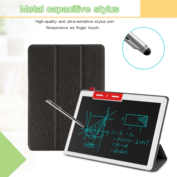 10-tums LCD-anteckningsbok, LCD-skrivplatta med case, elektronisk ritbräda för digital handskriftsblock Doodle Board (svart) 10 Inch Note Brown