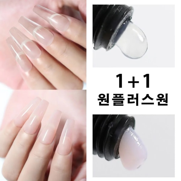 2st/ Set 15ml Jelly Nail Extension Gel Rosa Vit Klar Quick Building UV LED Gel Nails Finger Extensions Nail Art 15ml-extension-01-03