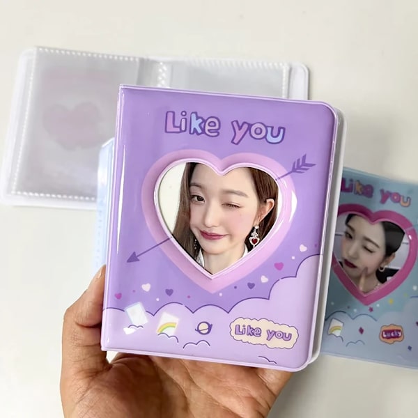 3-renkainen kansio Kpop-valokuvien pidikkeelle Kpop Mini-valokuva-albumi Idol-kortin keräilykirja Sidontalaite Valokuvien pakkaus Toimitukset S7