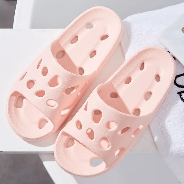 Laadukkaat pilvi tohvelit miehille flip flops rantasandaalit kylpyhuone liukumattomat liukumäet miehet naiset tossut sisätossut kengät D-Pink 40-41 (fit 39-40)