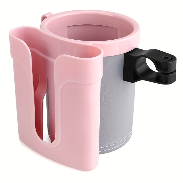 2-i-1 universal kopp- och telefonhållare: Perfekt för barnvagnar, cyklar, rullstolar, vandrare och skotrar! pink