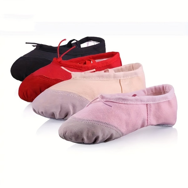 Underbara balettskor med splitsula för flickor - perfekta för gymnastik och dans! Pink CN33(EU33)