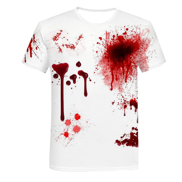 Sommer Halloween Horror Blodige 3D Print T-shirts Mænd Kvinder Kortærmet T-shirt Overdimensioneret Harajuku Y2k Te Toppe Børnetøj ETF66F2024091SV 2XL