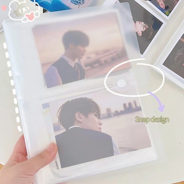 24-240 Slots Kpop Photocard Holder Transparent PVC Fotoalbum Idol Star Game Card Collect Book Fotobeskyttere фотоальбом S1 3inch photo