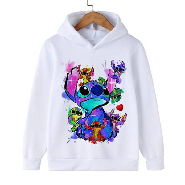 Y2k Anime Stitch Hoodie Barn Tecknade Kläder Barn Flicka Pojke Lilo and Stitch Sweatshirt Manga Hoody Baby Casual Topp 59001 160CM