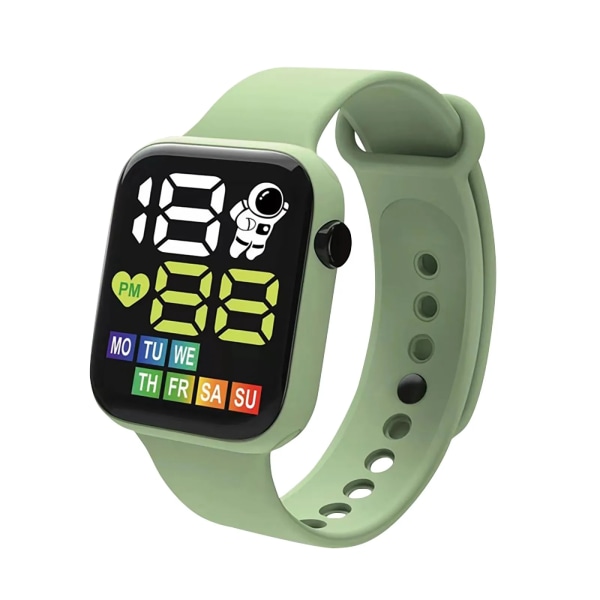 Flerfärgad smart watch för barn pojke flicka mode sportarmband LED digitala armbandsur Smartwatch för barn Vattentät E