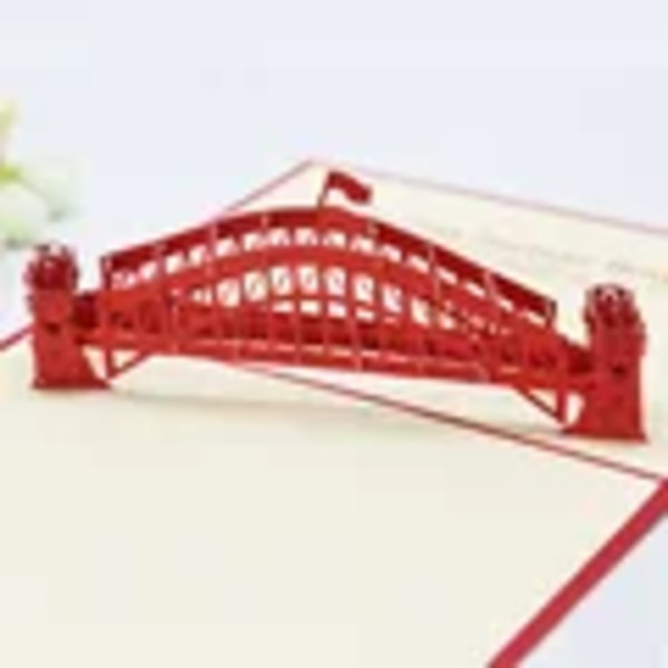 3D Pop Up Fødselsdagskort Laser Cut Invitationer Kort Verdensarkitektur Visitkort Dreng Gaver Hilsenkort Turist Postkort Sydney bridge