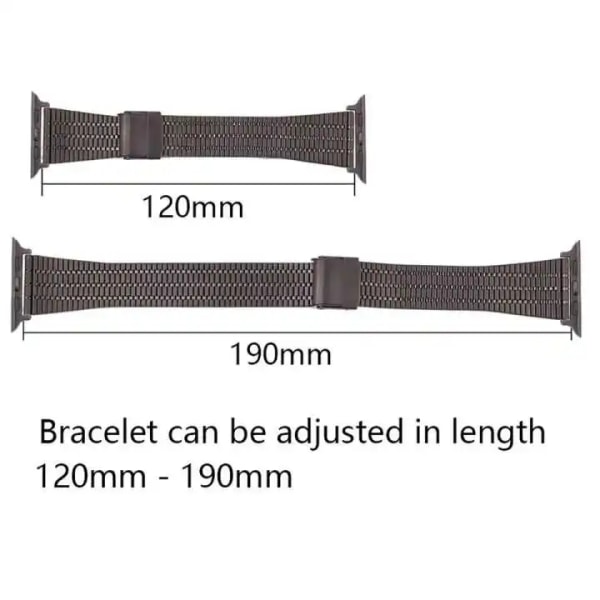 Armband för Apple Watch 8 Ultra 2 Band 49mm 45mm 44mm 41mm 40mm Rostfritt stål Correa iWatch Series 9 7 6 5 SE2 Rem 42mm 38m Gold for ultra 1 2 49mm