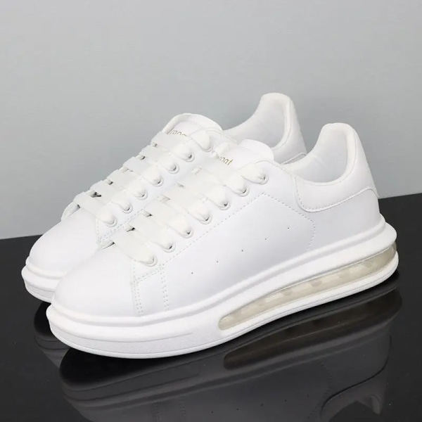 Mode klassiska små vita skor män casual par sport tennisskor dam all-match luftkudde små vita skor 20 38