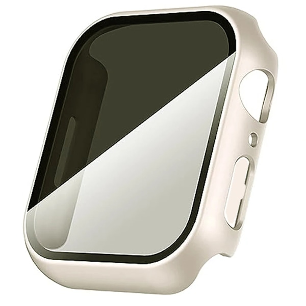 Apple Watch Series 9/8/7/6/5/4/Se -suojakotelo, näytönsuojalla, 45 mm, 41 mm, 44 mm, 40 mm, 49 mm, karkaistu kalvo, iWatch-lukko Silver 41mm series 7 8 9