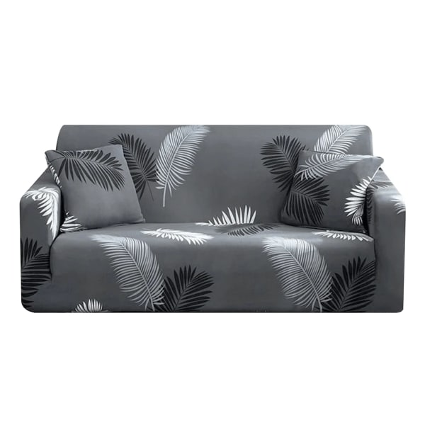 Stretch cover Universal sofföverdrag Loveseat cover Polyester cover med printed st örngott JC187 2-seater 145-185cm