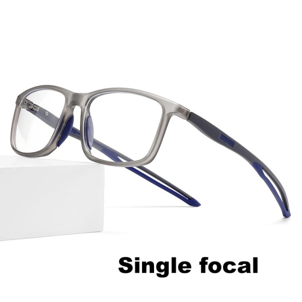 TR90 progressiva multifokala glasögon Ultralätt blått ljusblockerande läsglasögon Män Kvinnor Vintage Near Far Presbyopia Eyewear single-transblue