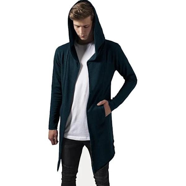 Herre Hoved Cardigan Trenchcoat Streetwear Ensfarvet Hætte Vindjakke Med Hætte Høj/W Inter Jakker Mænd Trenchcoat 2024 Image Color S