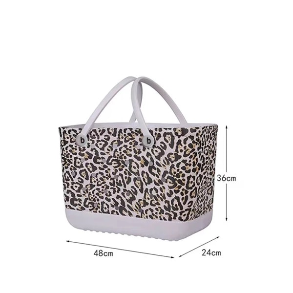 EVA Extra Large Bach Bag Vattentät Semester Bärbar Axelväska Dam Sommar Resväskor För Strand Sport Marknad Simning 1 White S 38x32x13cm