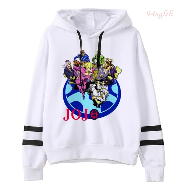 JOJO Bizarre Adventure Japansk Anime Hoodie Unisex Jojo Kawaii Manga Graphic Oversized Sweatshirt Harajuku Fashion Streetwear 114 XL