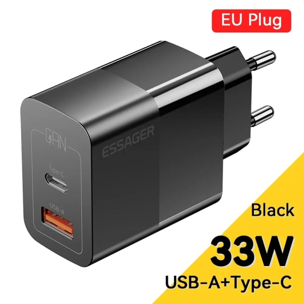 USB C Laddare 33W GaN Typ C PD Snabbladdning För iPhone 14 13 12 11 Pro Max XS 8 P För iPad Pro Air iPad Mini