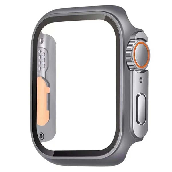 Härdat Glasöverdrag För Apple Watch Case 45Mm 41Mm 44Mm 40Mm 42Mm 38Mm Utseende Uppgradering Ultra I Bevakningsserie 8 7 Se 9 6 5 4 3. Gray 41MM Series 7 8 9