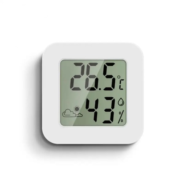 Mini LCD Digital Termometer Hygrometer Indendørs Stuetemperatur Fugtighedsmåler Sensor Måler Vejrstation Til Hjemmet A 1PCS