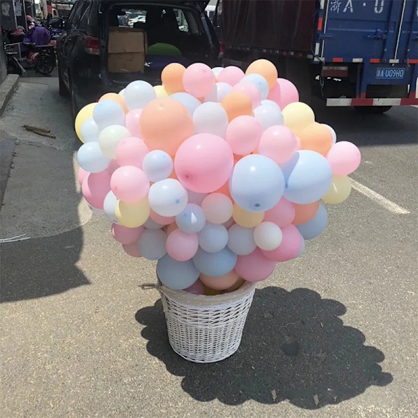 Vaaleanpunaiset pyöreät lateksipallon vuosipäivä lasten syntymäpäiväjuhlan koristelu hääpaikka-asettelu vauvan suihkulapset lelut Balon multi 18inch 5pcs