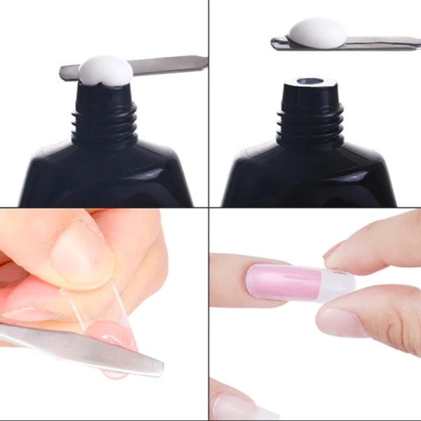 30/15 ml klar vit nagelpolyakrylgel UV LED Builder akrylgel för snabb förlängning av nail art Polykristallgelpolygel White (30ml)