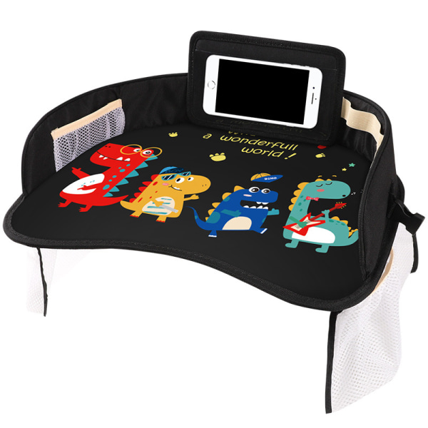 Bilbricka bord för säkerhetssits, litet bord, multifunktionell barnvagnshållare med telefonhållare, jul Halloween Thanksgiving Day Present