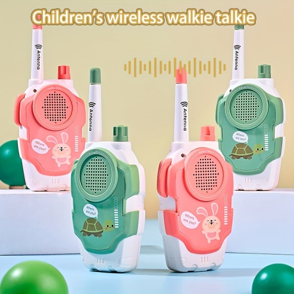 Walkie-talkie för barn, trådlös uppringare för föräldrar och barn, en-till-en-utomhusliten ringare, pedagogiska leksaker för barn [utan batteri]