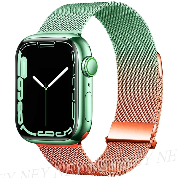 Milanese Loop för apple watch band 44mm 40mm 45mm 41mm 42-38-44mm band ultra 2 49mm metallband iwatch series 9 8 7 6 SE 5 4 3 Red blue 41 41mm-40mm-38mm