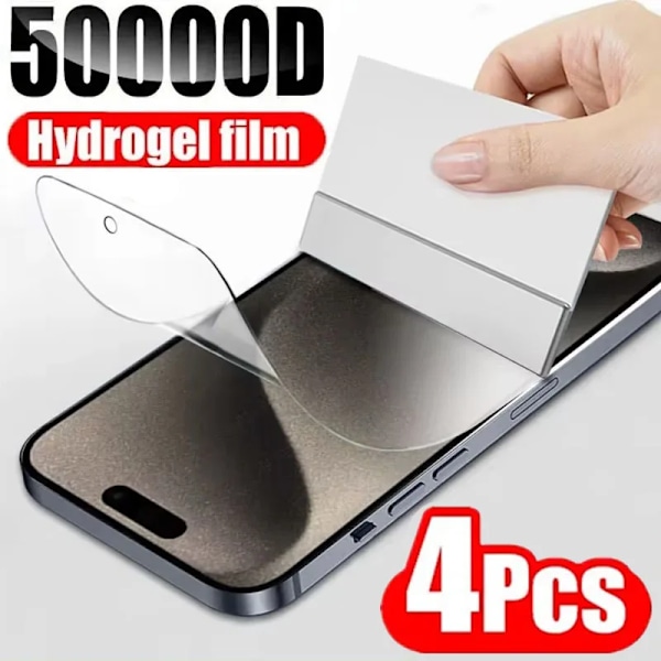 10000D Fullt Omslag Hydrogel Film För Iphone 14 11 12 13 Pro Max 7 8 14 Plus Skärmskydd För Iphone 13 12 Mini. 15 Xr Xs Max For iPhone 13 Mini Hydrogel Film