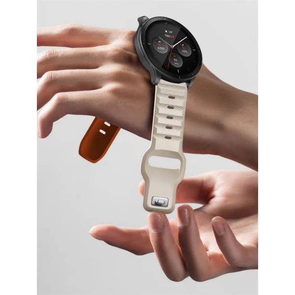 22 mm 20 mm silikonband för Huawei Watch 4/3/GT3-2 Pro Amazfit GTR 4/GTS 4 Mjukt andningsbälte Samsung Galaxy Watch 6/5/4 rem Wine red For 22mm