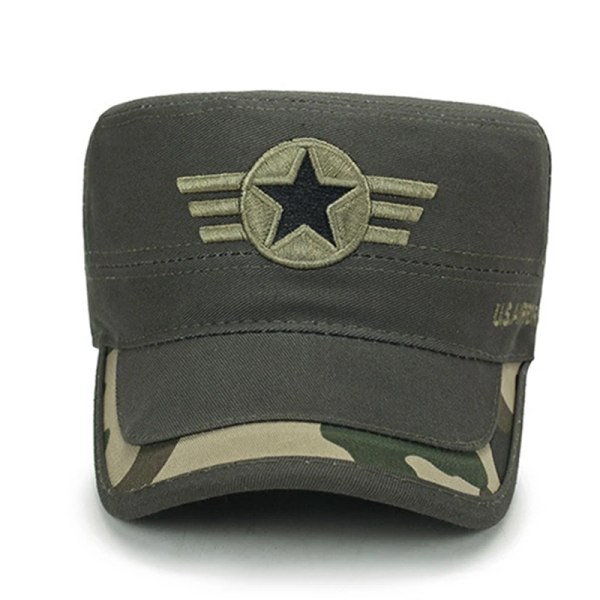 Utomhus kamouflagehatt Solhattar Armé Militär Cap Män Unisex Flat Top Cap Mode Snapback basebollkepsar 91GR