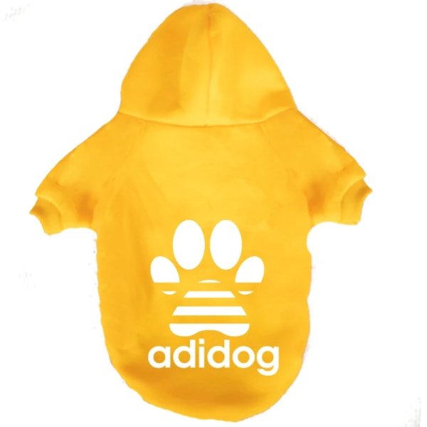 Små hundkläder Fransk Bulldog Samojed Hoodie Vinter Varm tröja Bekväma kläder för stora hundar Gold 4XL(10-14KG)