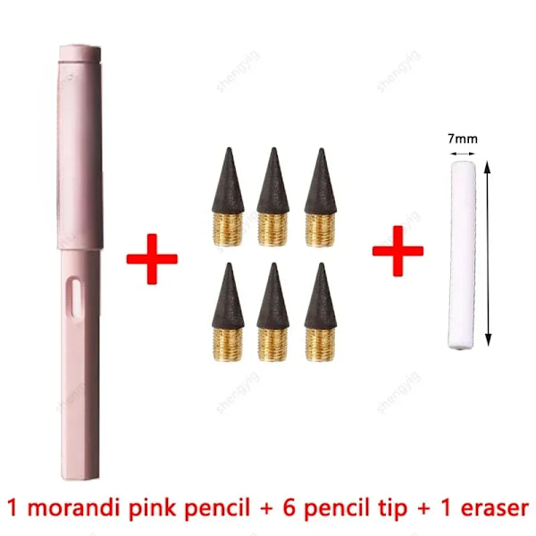 8 Pcs/Set Obegränsad Evig En Penna Ingen Bläck Skriva Magic Brevpapper För Att Skriva Konst Sketch Kawaii Skola Leveranser Gel Penna M