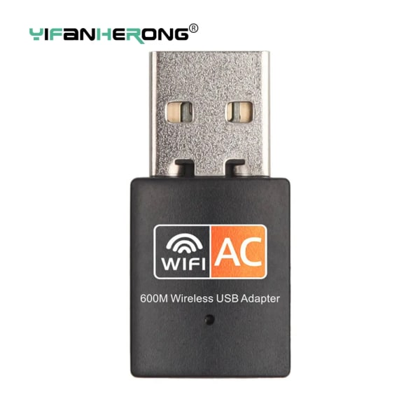 USB 600 Mbps WiFi-adapter Trådlöst Ethernet-nätverkskort AC Dual Band 2.4G / 5.G USB Wifi Dongle wifi-mottagare 802.11ac
