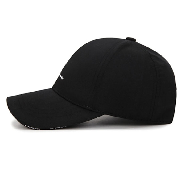 Mænd og kvinder forår og sommer baseball cap hipster vild sort og hvid fritid rejse solbeskyttelse hat Black