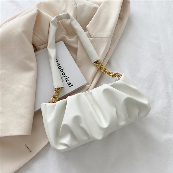 Mini Dumpling Väska Pleated Shengshi Kvinnor 2021 Nya Sommaren Mode Hand Väska Kvinnors Väska Hand Väskan Hand Väska Moln Khaki