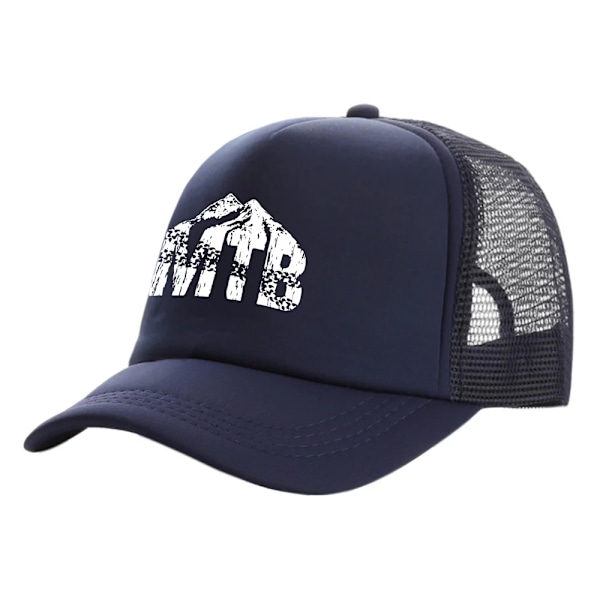 MTB Mountain Bike Trucker Caps Mode Cool Ride Mountains Cykel Baseball Cap Sommar Utomhus Mesh Hattar MZ-507 Blue